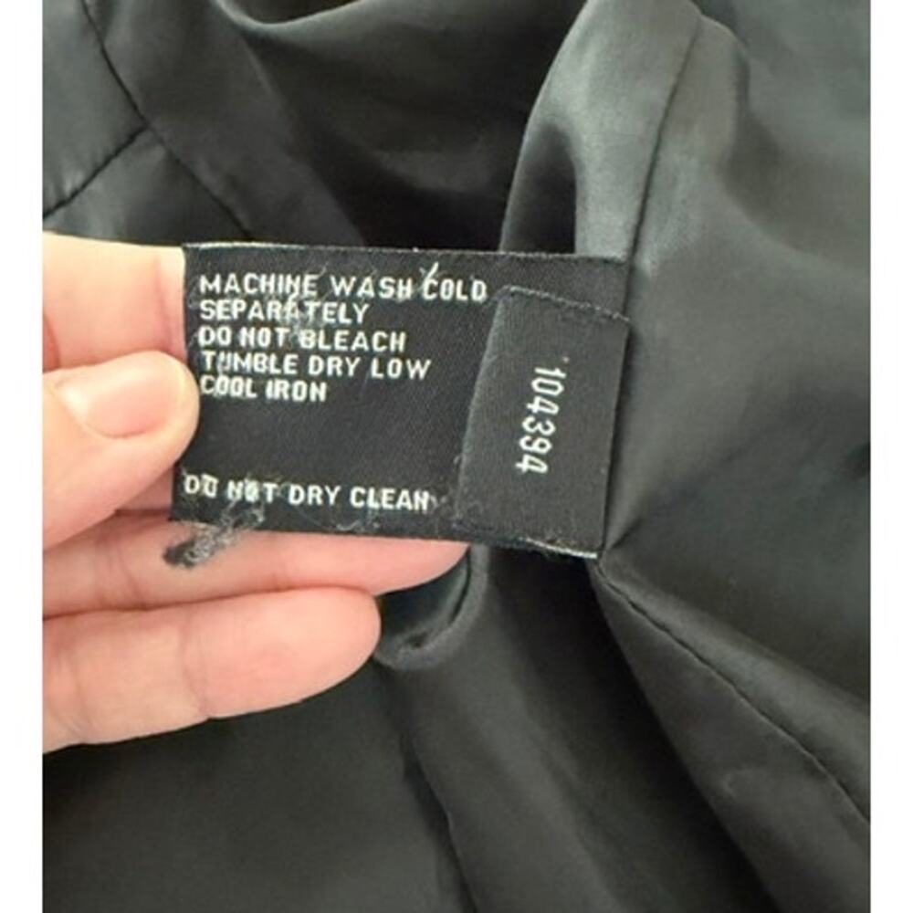 London Fog Trench Coat Womens 6 Black Double Breasted Rain Jacket Classic - Picture 9 of 10